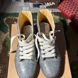 Christian Louboutin Glitter Disco Ball Sneakers